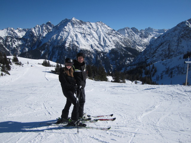 Conny und ich auf der Glattjochabfahrt