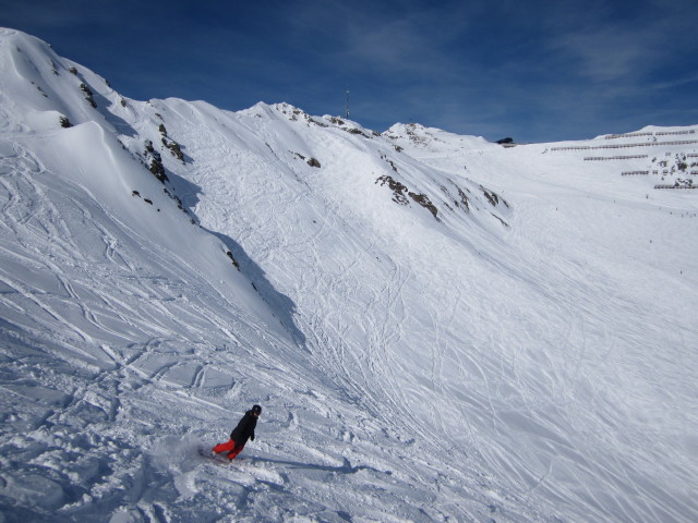 Markus neben der Zamang-Skiroute
