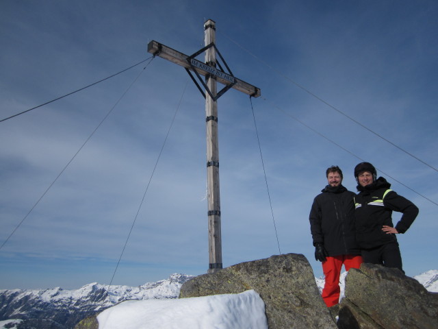 Markus und ich am Kreuzjoch, 2.398 m