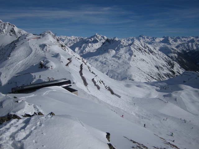 Bergstation der Panoramabahn vom Kreuzjoch aus