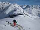 Markus zwischen Bergstation der Panoramabahn und Kreuzjoch