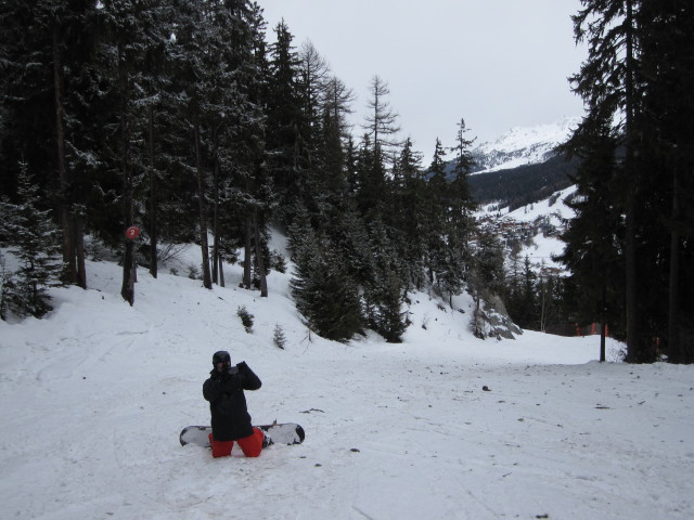 Markus auf der Piste Esselet (4. März)