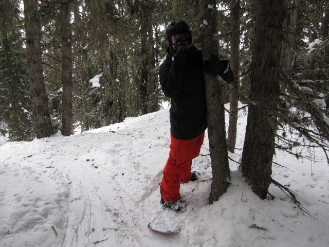 Markus neben der Piste Pierres Blanches (4. März)