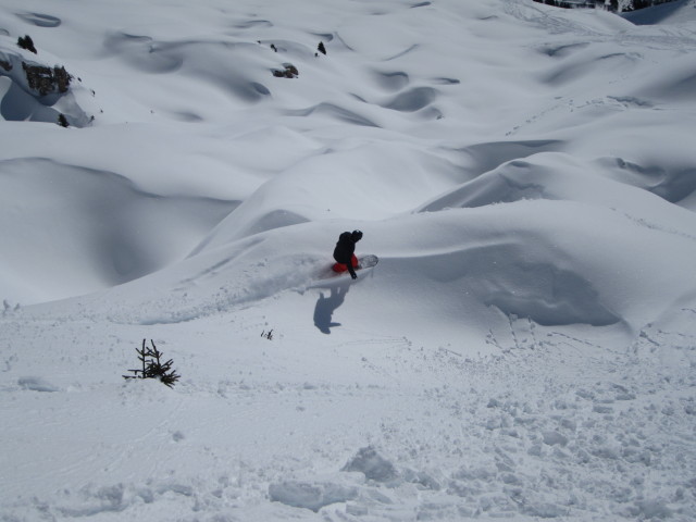 Markus neben der Piste Kamikaze (5. März)