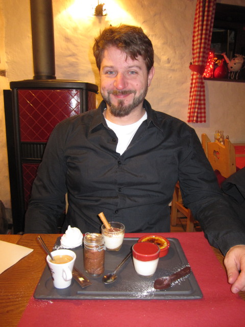 Markus im Restaurant La Ferme de Cesar (5. März)