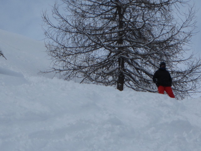 Markus unter dem Télésiège Adrets (7. März)