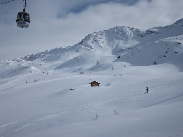unter der Télécabine Transarc (8. März)