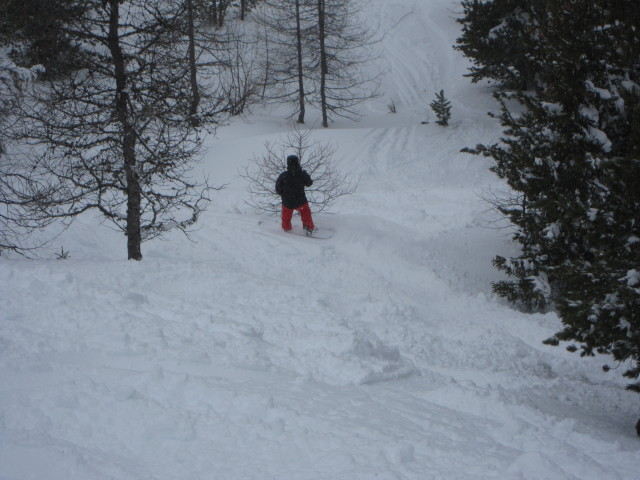 Markus neben der Piste Malgovert (8. März)