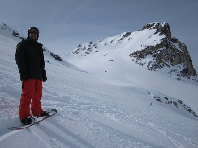 Markus neben der Piste Mio (9. März)