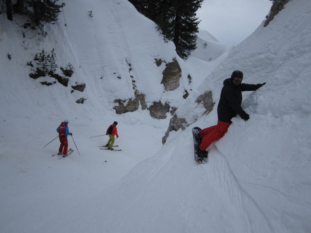 Markus neben der Piste Arnica (9. März)