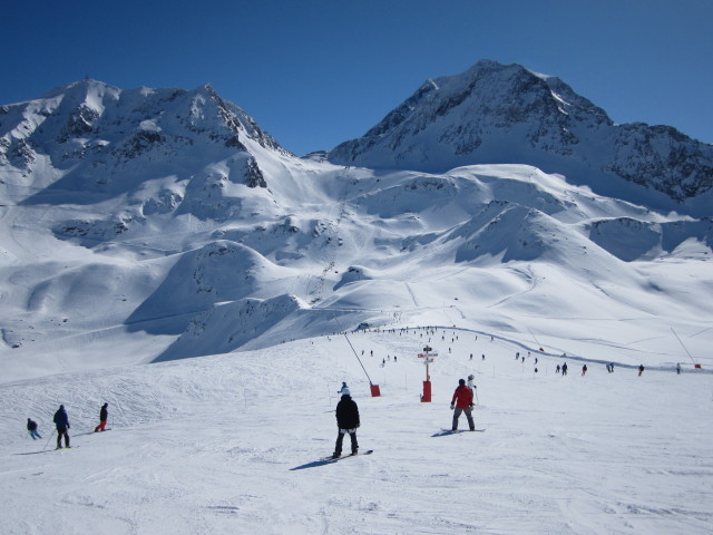 Markus auf der Piste Plagnettes (10. März)