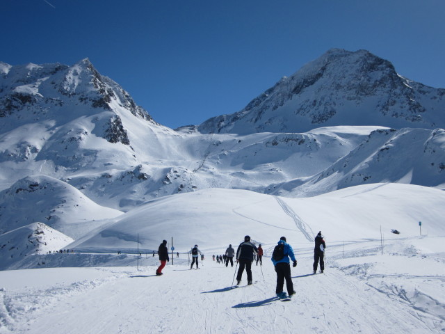 Markus auf der Piste Col de la Cal (10. März)