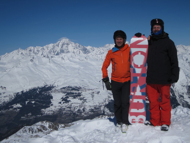 Ich und Markus auf der Aiguille Rouge, 3.227 m (10. März)