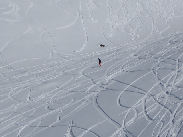 Markus neben der Piste Arandelières (10. März)