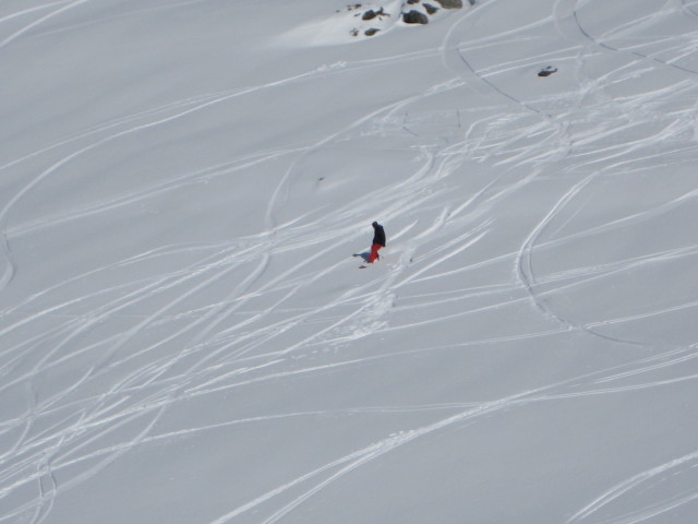 Markus neben der Piste Arandelières (10. März)