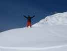 Markus neben der Piste Bozelet (5. März)