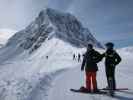 Markus und ich bei der Bergstation des Télésiège Crozats, 2.377 m (9. März)