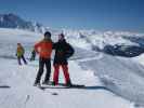 Ich und Markus auf der Piste Grand Col (10. März)