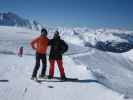 Ich und Markus auf der Piste Grand Col (10. März)