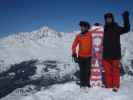 Ich und Markus auf der Aiguille Rouge, 3.227 m (10. März)