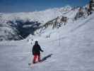 Markus auf der Piste Aiguille Rouge (10. März)