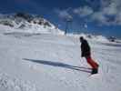 Markus auf der Piste Col des Frettes (10. März)