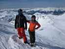 Markus und ich auf der Piste Combe (11. März)