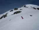 Markus neben der Piste Combe (11. März)