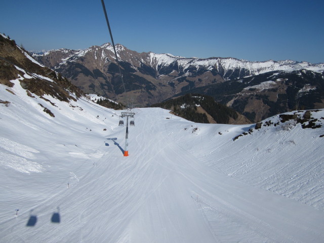 Piste Gipfelbahn - Hochalm von der Gipfelbahn aus