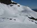 Muldenabfahrt von der Piste Gipfelbahn - Hochalm aus