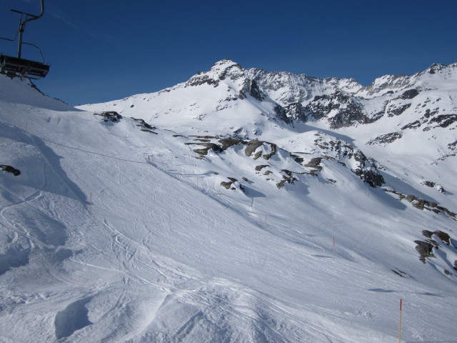 Medelzpiste von der Doppelsessellift Medelz aus