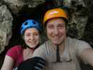 Gumpoldskirchner Klettersteig: Sabine und ich beim Steigbuch