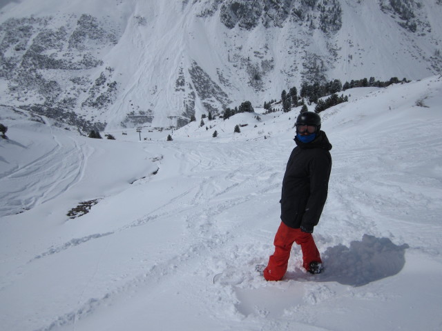 Markus neben der Piste 38 (19. Apr.)