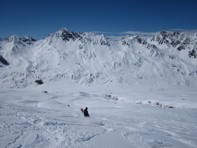 Stefan und Markus zwischen Piz Val Gronda und Fimbatal (21. Apr.)