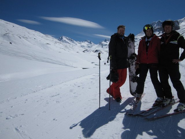 Markus, Stefan und ich im Fimbatal (21. Apr.)