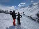 Markus und ich auf der Piste 40c (19. Apr.)