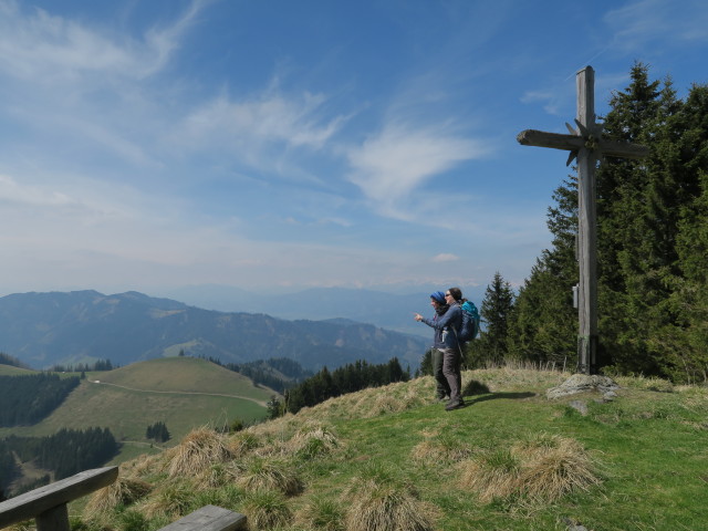 Hannelore und Sabine am Vorgipfel des Ebenschlags