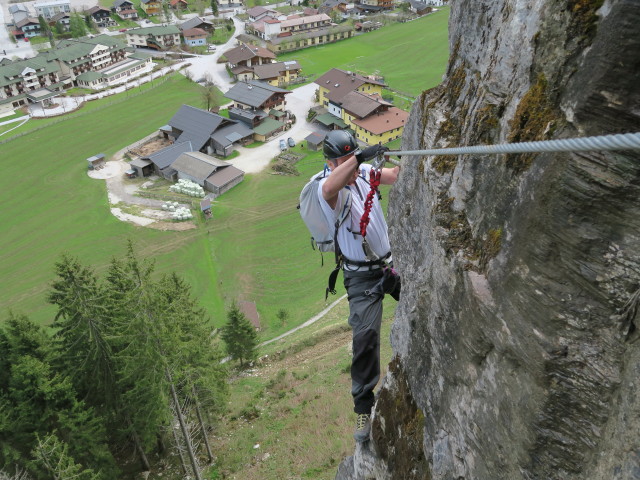 Erich nach der Seilbrücke