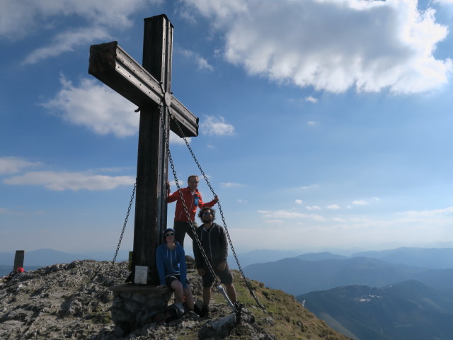 Hannelore, ich und Martin auf der Hohen Veitsch, 1.981 m