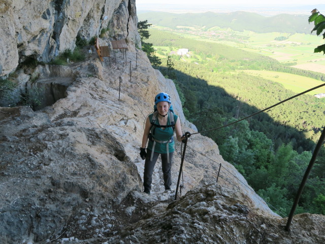 Hanselsteig: Sabine beim Karnitsch-St&uuml;berl