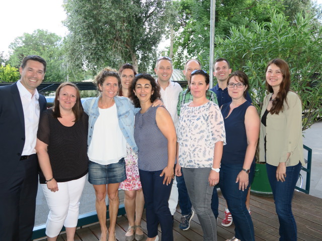 ;Mario, Daniela, Angela, Verena, Selma, ich, Markus, Elisabeth, Armin, Sabine und Martina in Kolariks Luftburg