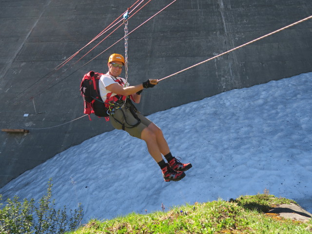 Klettersteig 'MoBo 107': Ich am Flying Fox