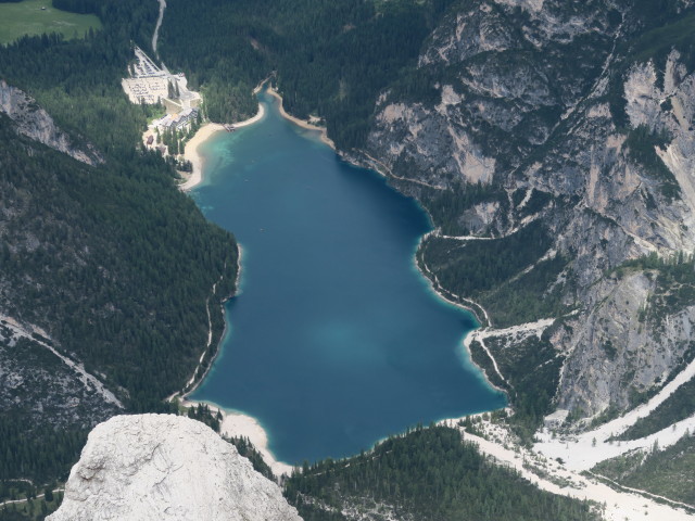 Pragser Wildsee vom Seekofel aus (16. Juni)