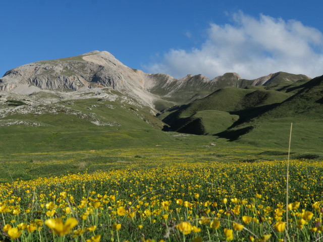 Muntejela de Senes von der Munt de Senes aus (17. Juni)