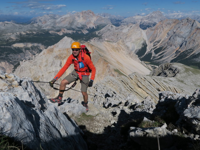 Neunerspitze-Klettersteig: Ich im Ausstieg (17. Juni)