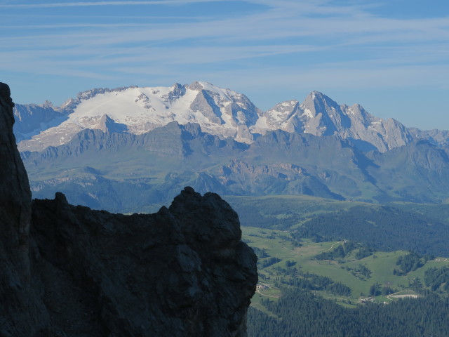 Marmoladagruppe von der Ju dla Crusc aus (18. Juni)