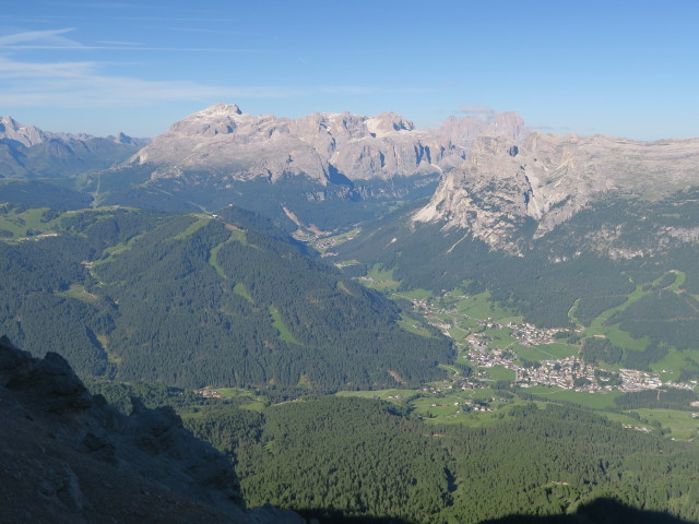 Sellagruppe von der Ju dla Crusc aus (18. Juni)