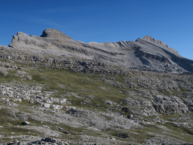 Sas dla Crusc und Piza dales Diesc von der Ju dla Crusc aus (18. Juni)