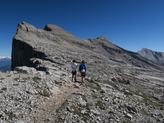 Weg 7B zwischen Piz Zuber und Sas dla Crusc (18. Juni)