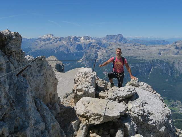 Stefan am Zehner-Klettersteig (18. Juni)